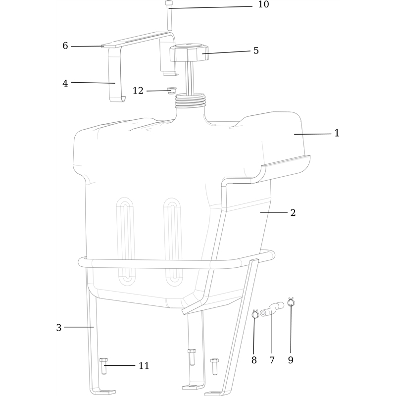 Oleo-Mac APACHE 92 EVO Cat.2015 (APACHE 92 EVO Cat.2015) Parts Diagram, Tank