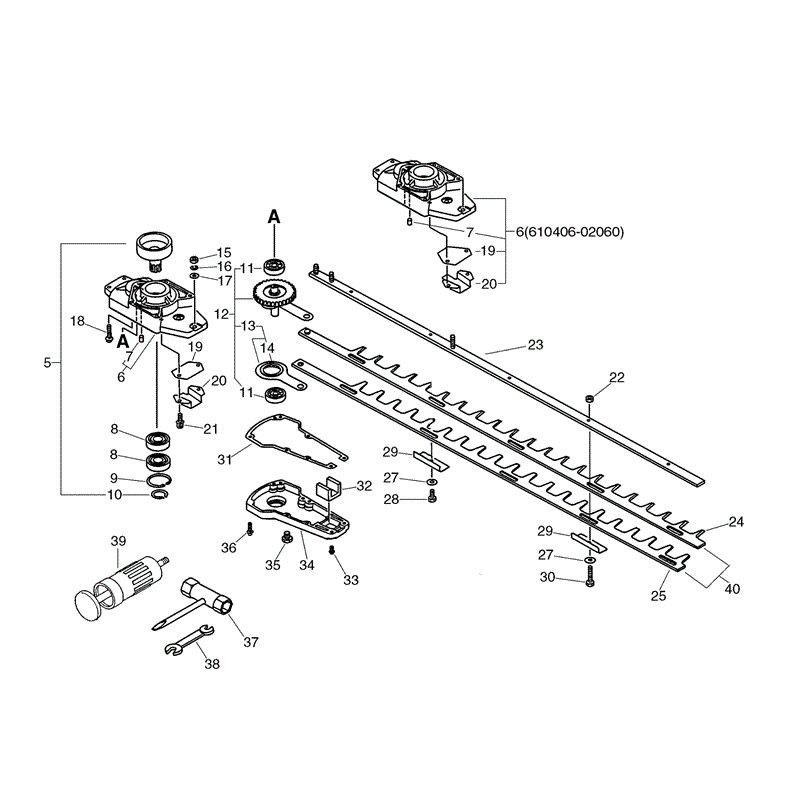 Echo HC-2100 Hedgetrimmer (HC2100) Parts Diagram, Page 6