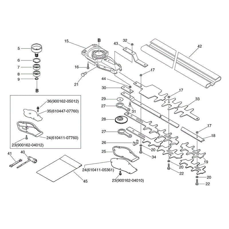 Echo HC-1600 Hedgetrimmer (HC1600) Parts Diagram, Page 6