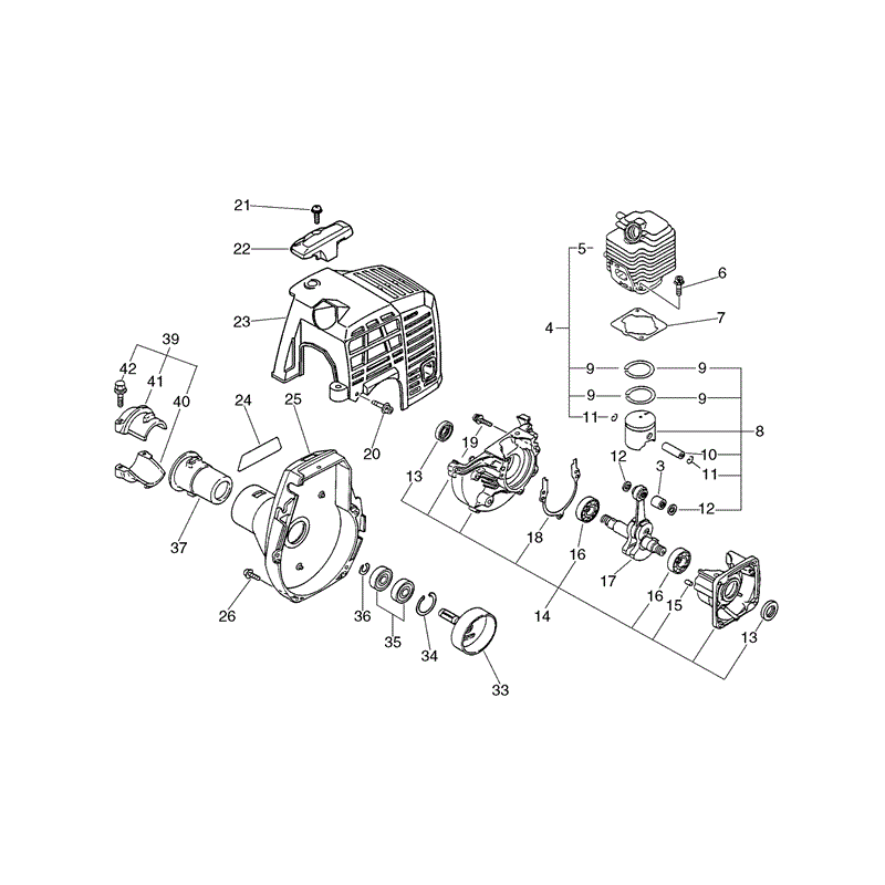 Echo HCA-2400 Telescopic Hedgetrimmer (HCA2400) Parts Diagram, Page 1