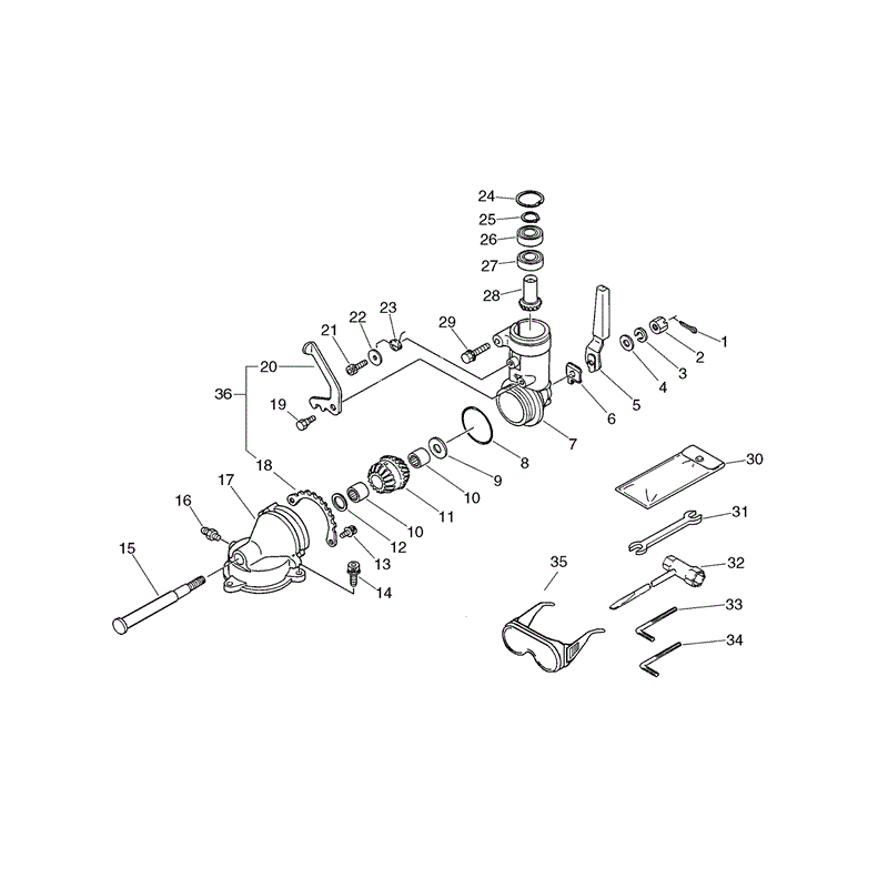 Echo HCA-2400 Telescopic Hedgetrimmer (HCA2400) Parts Diagram, Page 6