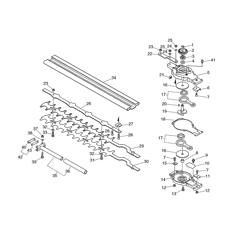 Echo HCA-2400 Telescopic Hedgetrimmer (HCA2400) Parts Diagram, Page 7