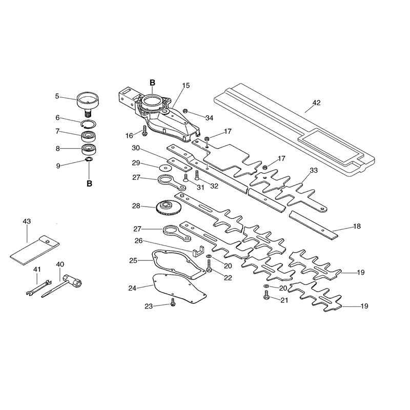 Echo HCR-1500 Hedgetrimmer (HCR1500) Parts Diagram, Page 7