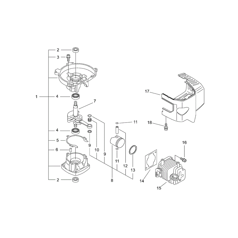 Echo HCR-1510 Hedgetrimmer (HCR1510) Parts Diagram, Page 1