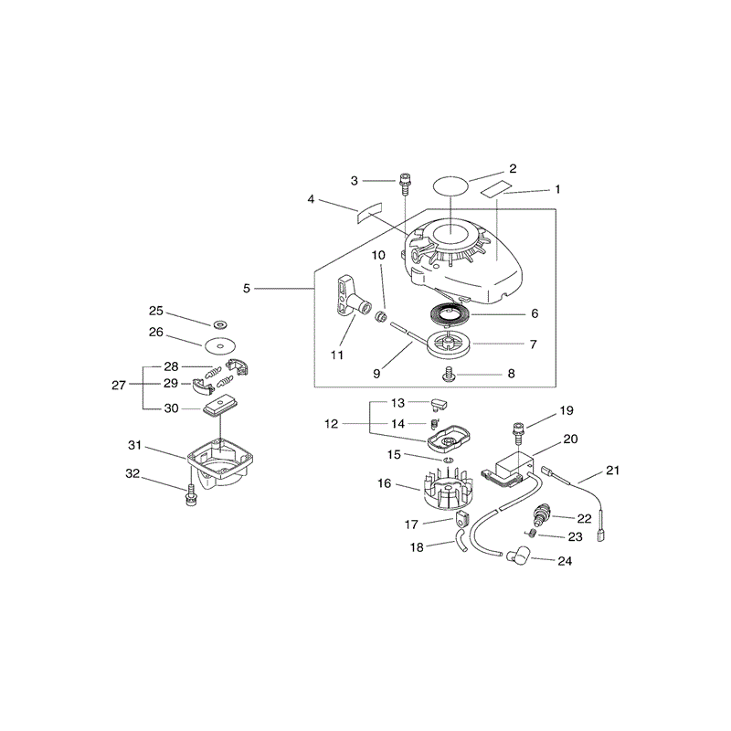 Echo HCR-1510 Hedgetrimmer (HCR1510) Parts Diagram, Page 2