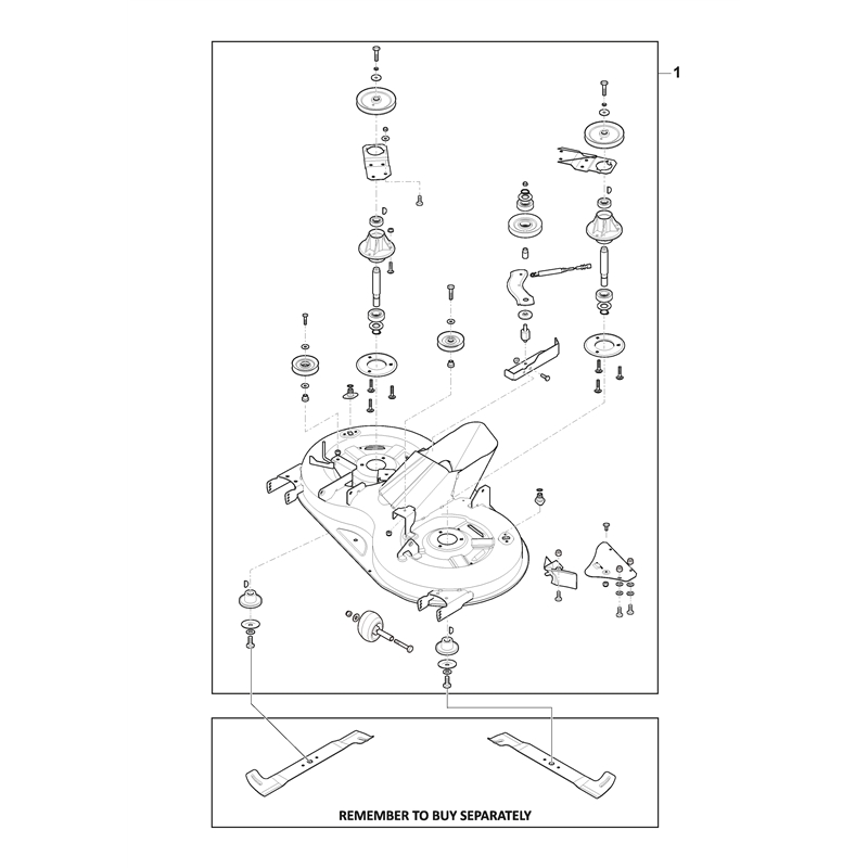 Mountfield 1638H Twin Lawn Tractor (2T2630483-M22 [2022-2023]) Parts Diagram,  MP98