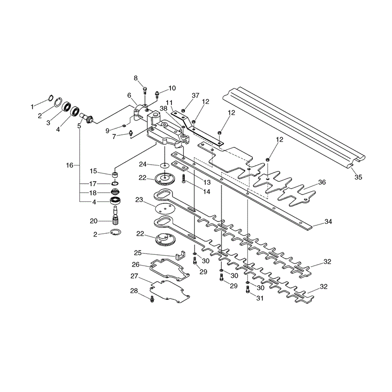 Echo SHC-1700 Hedgetrimmer (SHC1700) Parts Diagram, Page 6