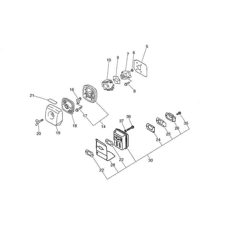 Echo SHC-2100 Hedgetrimmer (SHC2100) Parts Diagram, Page 3