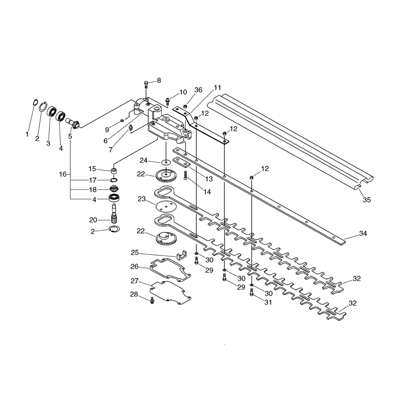Echo SHC-2100 Hedgetrimmer (SHC2100) Parts Diagram, Page 6