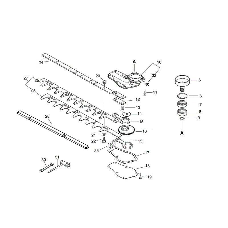 Echo HC-1000 Hedgetrimmer (HC1000) Parts Diagram, Page 6