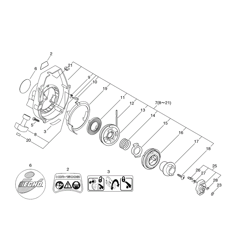 Echo HCR-1500SI hedgetrimmer (HCR1500SI) Parts Diagram, Page 3