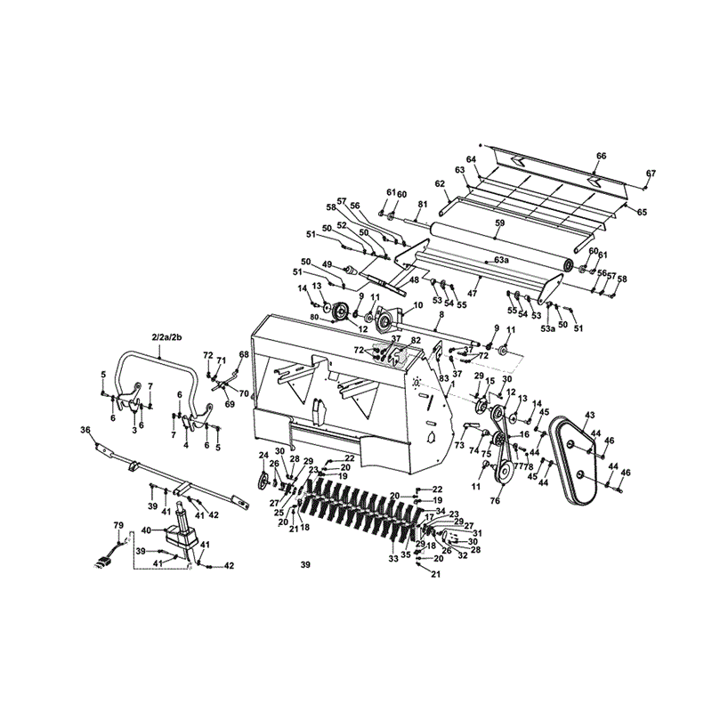 Countax A2050 Lawn Tractor 2001 - 2003 (2003) Parts Diagram, POWERED GRASS COLLECTOR