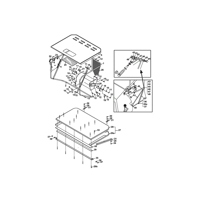Countax A2050 Lawn Tractor 2001 - 2003 (2003) Parts Diagram, POWERED GRASS COLLECTOR NET