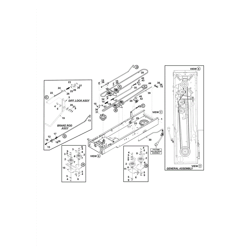 Countax D Series Lawn Tractors  (2004) Parts Diagram, Page 6