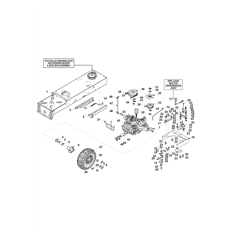 Countax D Series Lawn Tractors  (2004) Parts Diagram, Page 13