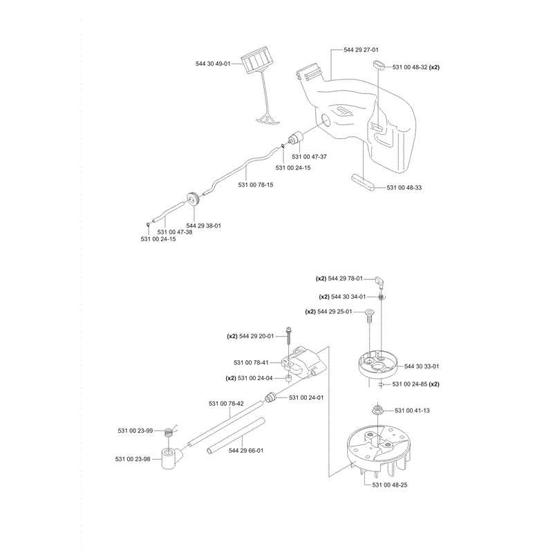 Husqvarna  123HD60 Hedge Trimmer (2006) Parts Diagram, Page 3