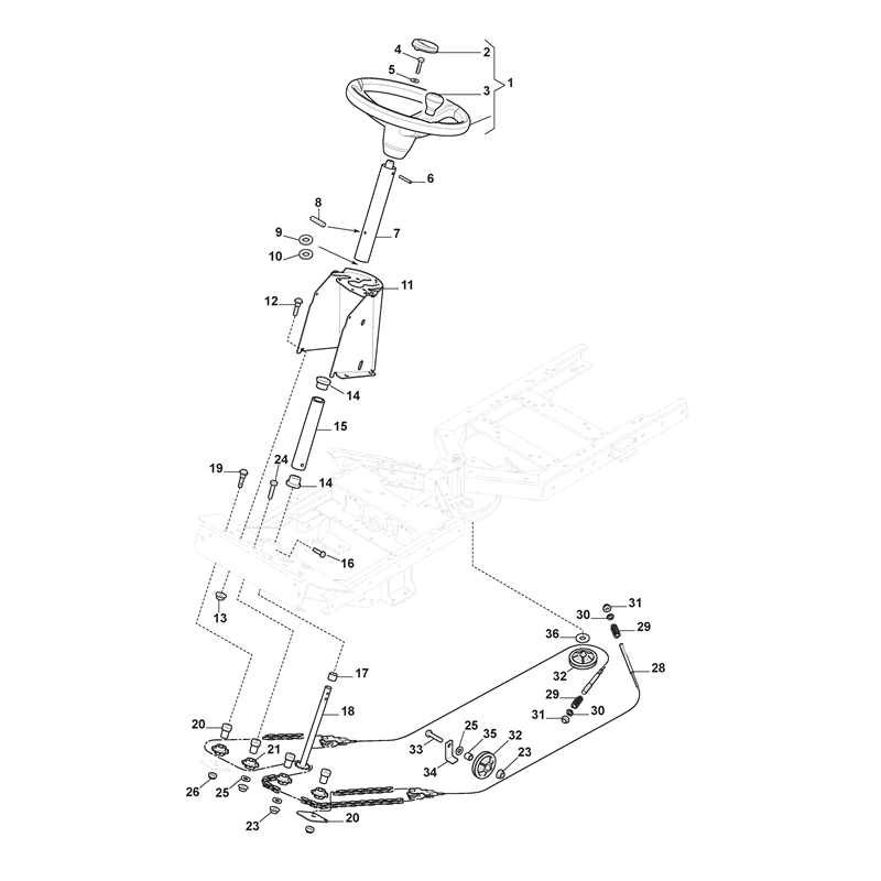 Stiga Park 320  (2019) (2019) Parts Diagram, Steering