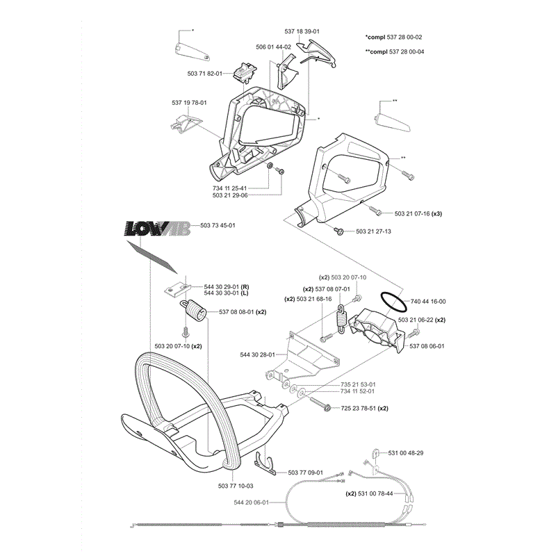 Husqvarna  123HD60 Hedge Trimmer (2006) Parts Diagram, Page 5