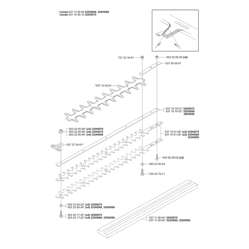 Husqvarna  325HD60x Hedge Trimmer (2006) Parts Diagram, Page 5