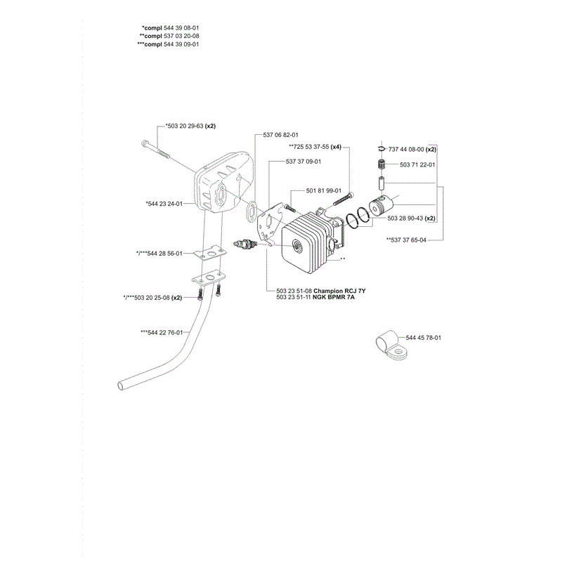 Husqvarna  325HD75x Hedge Trimmer (2006) Parts Diagram, Page 2