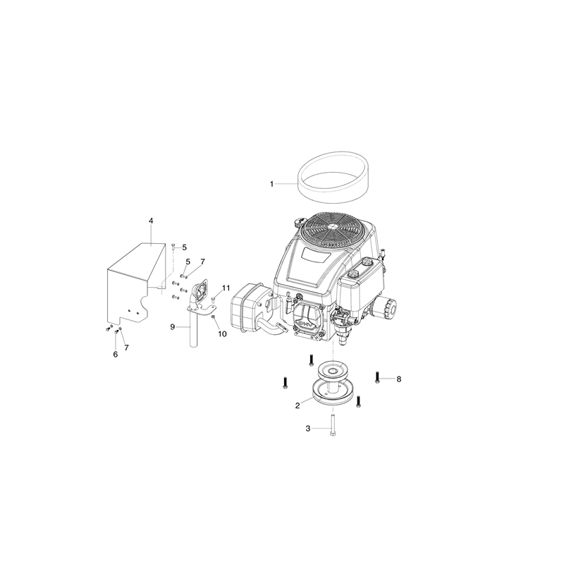 Oleo-Mac MISTRAL 72-12,5 K H (3 in 1) (MISTRAL 72-12,5 K H (3in1)) Parts Diagram, Engine