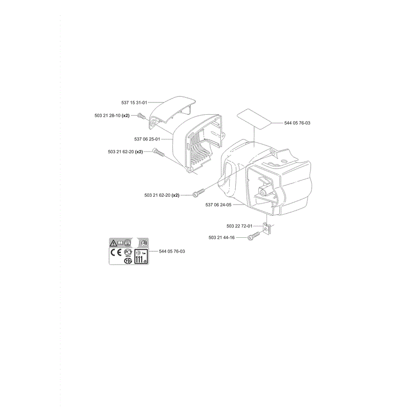 Husqvarna  325HS75x Hedge Trimmer (2006) Parts Diagram, Page 6
