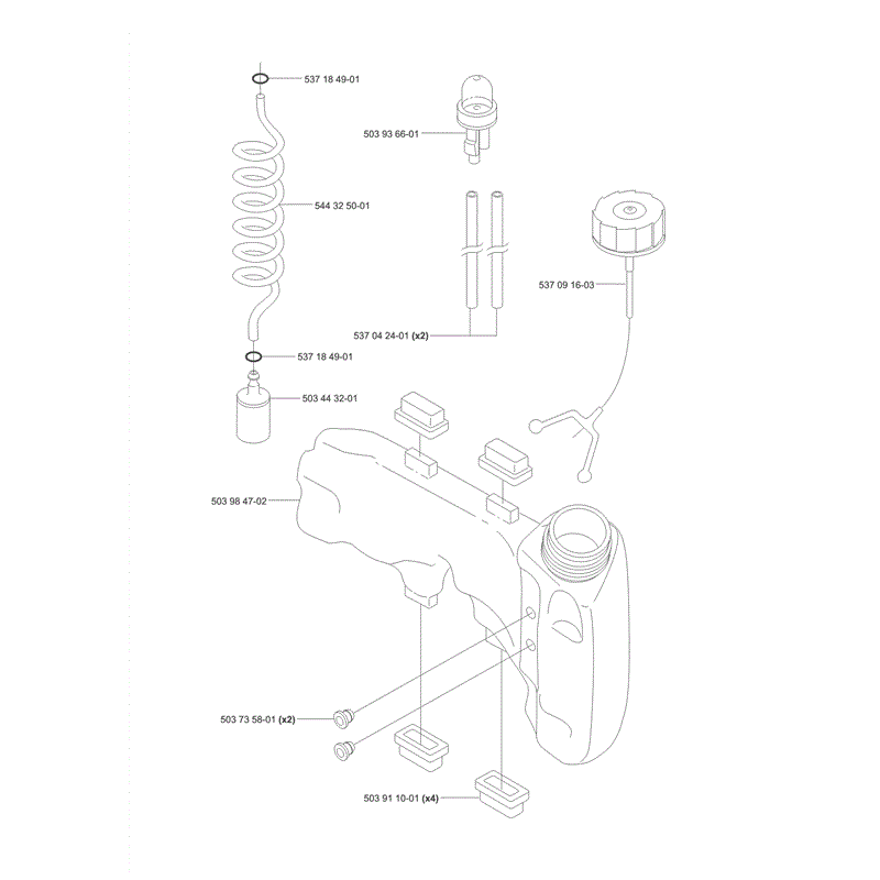 Husqvarna  325HS99x Hedge Trimmer (2006) Parts Diagram, Page 3