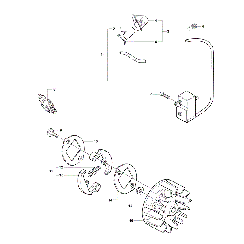 Husqvarna  326 (2009) Parts Diagram, Page 15