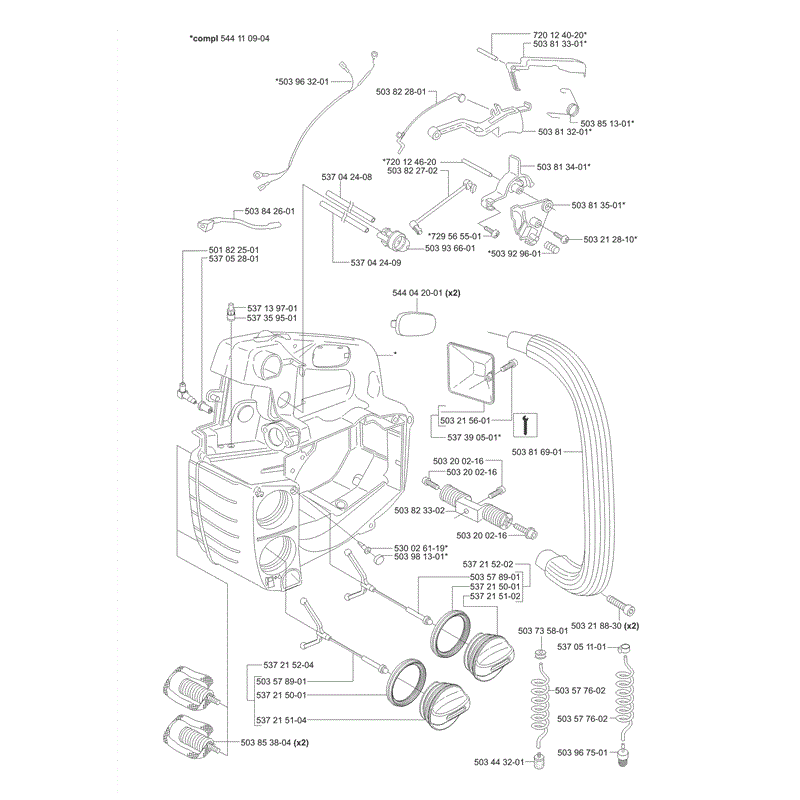 Husqvarna 338XPT Chainsaw (01/2006) Parts Diagram, Page 5