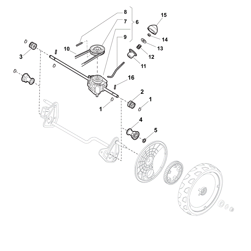 Mountfield SP536-ES (RM55ES 160cc OHV) (2013) Parts Diagram, Page 5