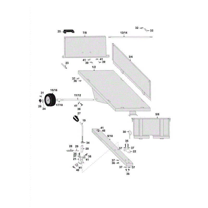 Countax Dump Truck AA100 (0000) Parts Diagram, Page 1