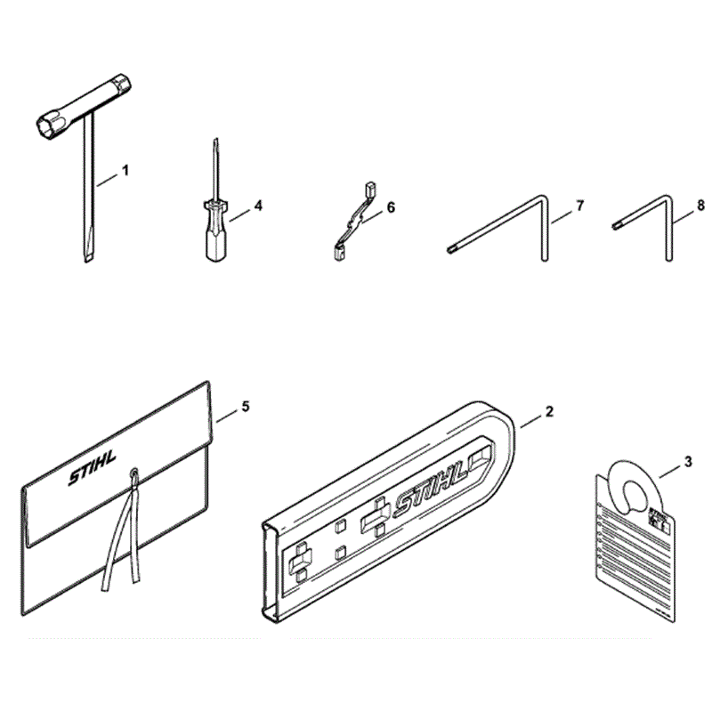 Stihl MS 150 Chainsaws (MS150TC-E) Parts Diagram, Tools