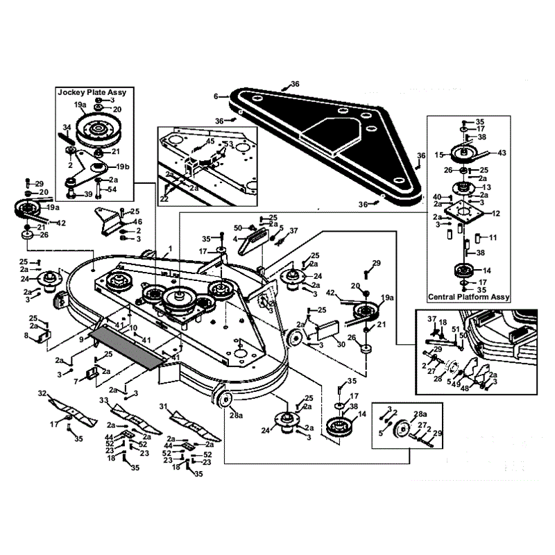 Countax IBS 50" Deck 1996 - 2012 (1996 - 2012) Parts Diagram, Page 1