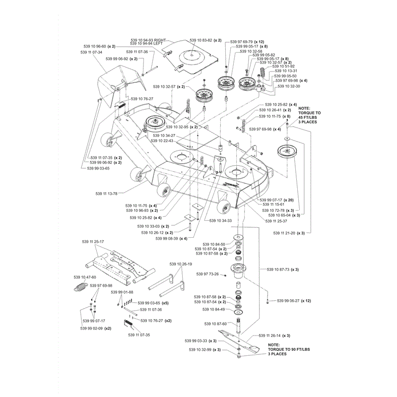 Husqvarna LZ25 Zero Turn Mower  (2006) Parts Diagram, Page 9