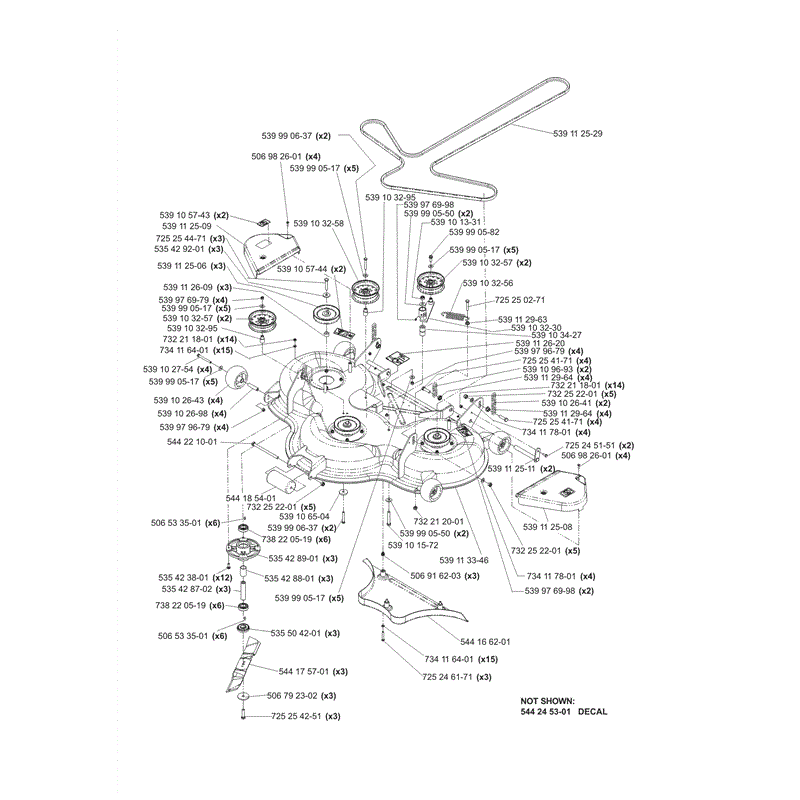 Husqvarna LZ25 Zero Turn Mower  (2006) Parts Diagram, Page 11
