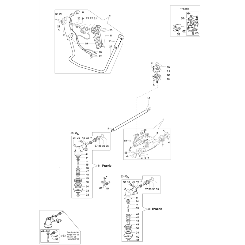 Oleo-Mac 740 T (740 T) Parts Diagram, Transmission