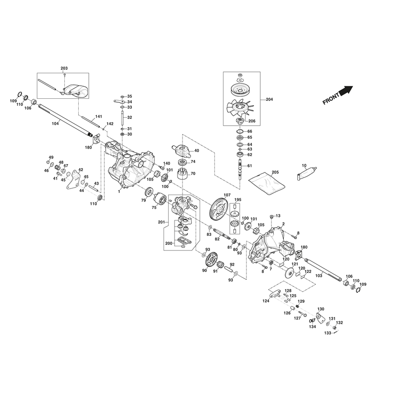 Mountfield XF 140HD Ride-on (2T0220273-MTF [2021-2022]) Parts Diagram, 16X1