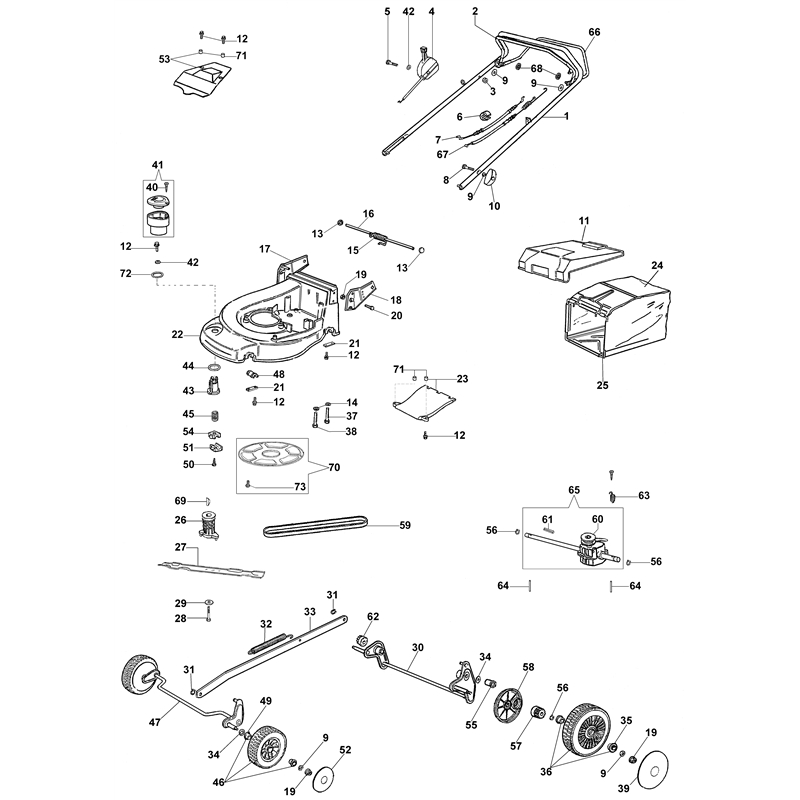 Efco AR 48 BS [Briggs & Stratton Engine] (AR 48 BS [Briggs & Stratton Engine]) Parts Diagram, Illustrated parts list