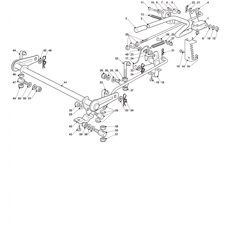 Castel / Twincut / Lawnking PG170 (2012) Parts Diagram, Cutting Plate Lifting