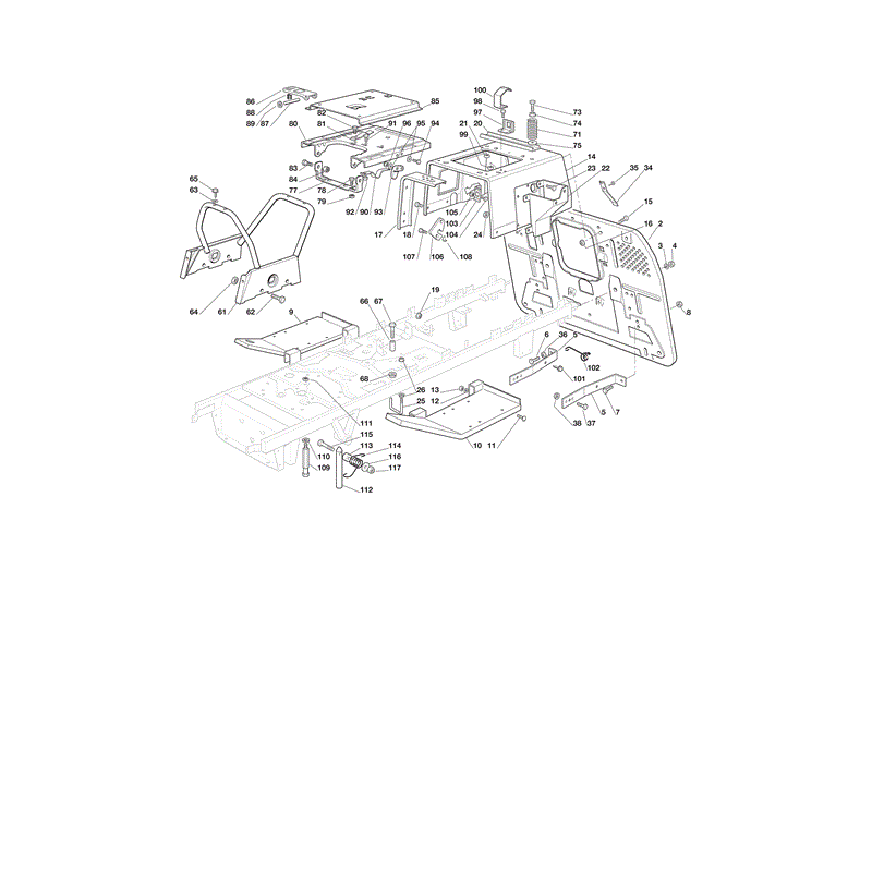 Castel / Twincut / Lawnking TCX16.5-102H (2011) Parts Diagram, Page 1
