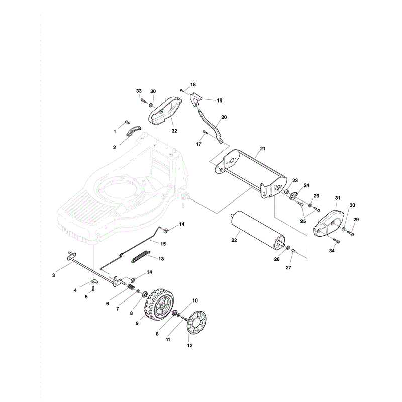Mountfield M484R  (2010) Parts Diagram, Page 1