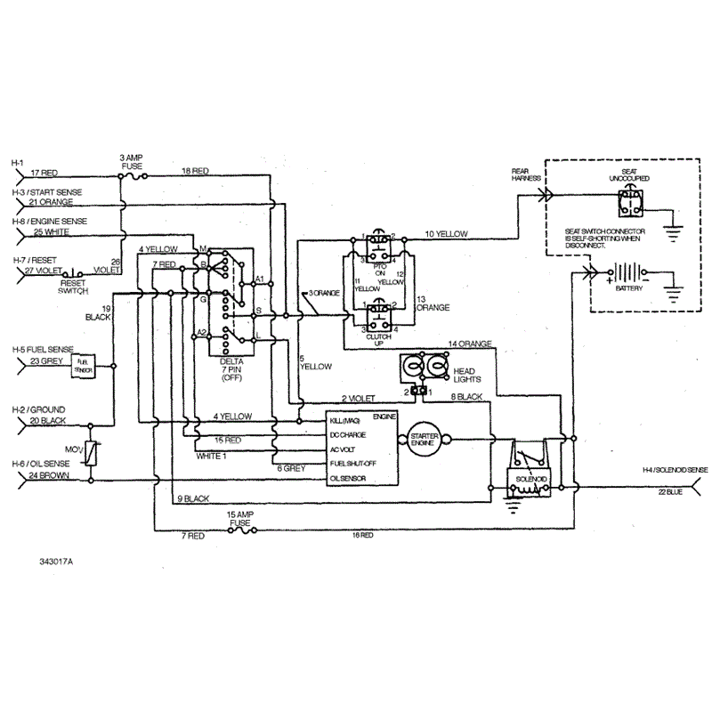 Hayter 19/42 (19-42) Parts Diagram, Wiring Schematic