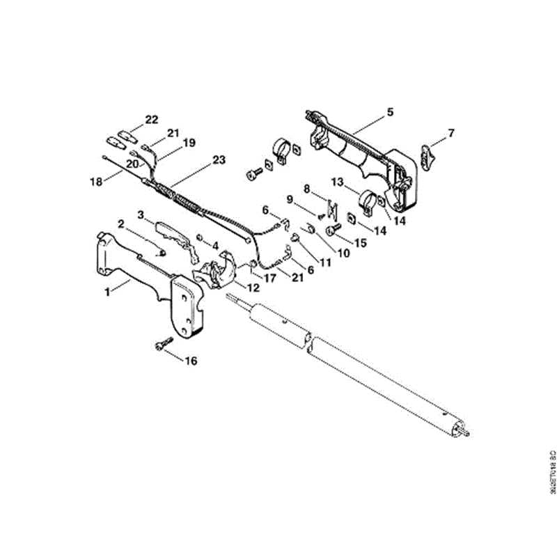 Stihl FS 75 Brushcutter (FS75) Parts Diagram, R_-Handle