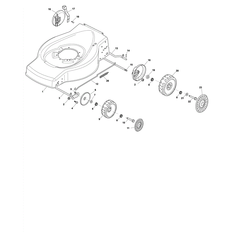 Mountfield HP454 (V35 150cc) (2010) Parts Diagram, Page 1