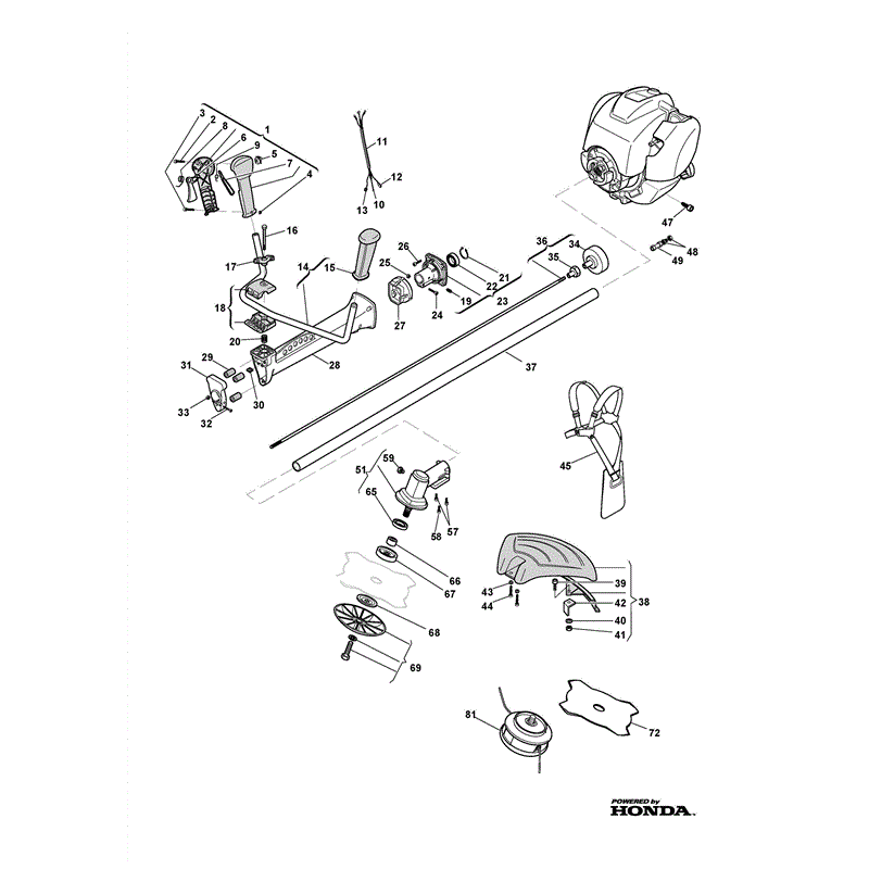 Castel / Twincut / Lawnking XB435HD (2011) Parts Diagram, Page 1