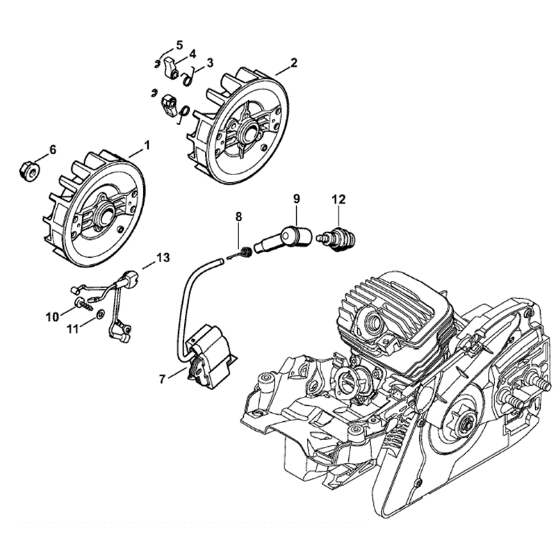 Stihl MS 271 Chainsaw (MS271) Parts Diagram, Ignition System