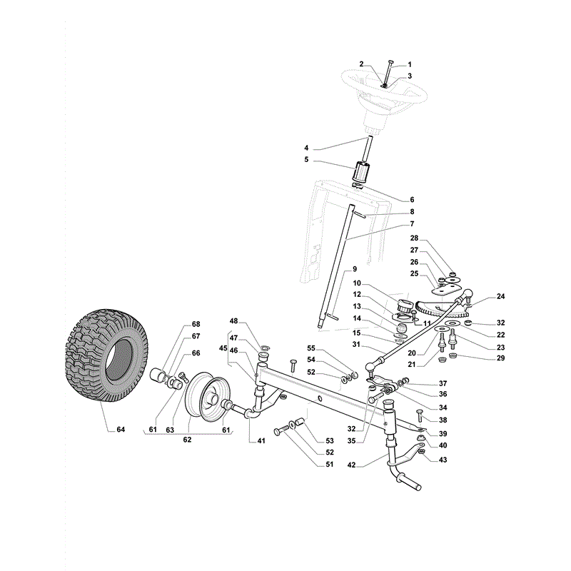 Mountfield 1538H-SD Lawn Tractor (2010) Parts Diagram, Page 3
