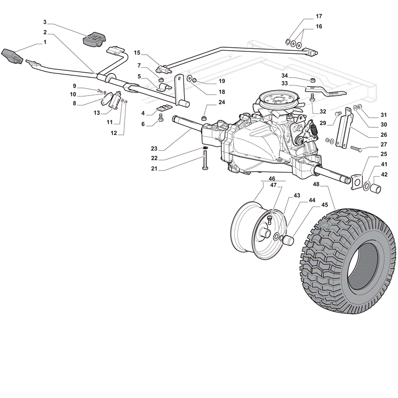 Mountfield 1538H-SD Lawn Tractor (2012) Parts Diagram, Page 5