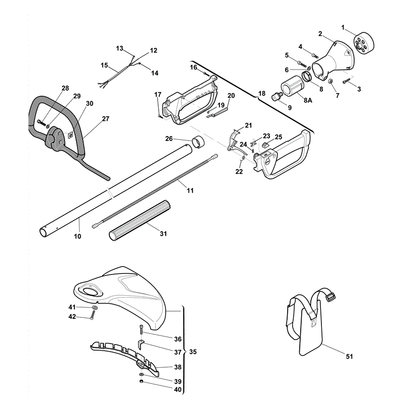 Mountfield BJ 325 Petrol Brushcutter [285220003MO9] (2009) Parts Diagram, Page 2