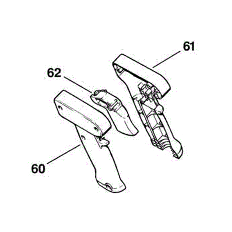 Stihl FS 66 Brushcutter (FS66R) Parts Diagram, G_-Two-handed handle bar, Drive tube